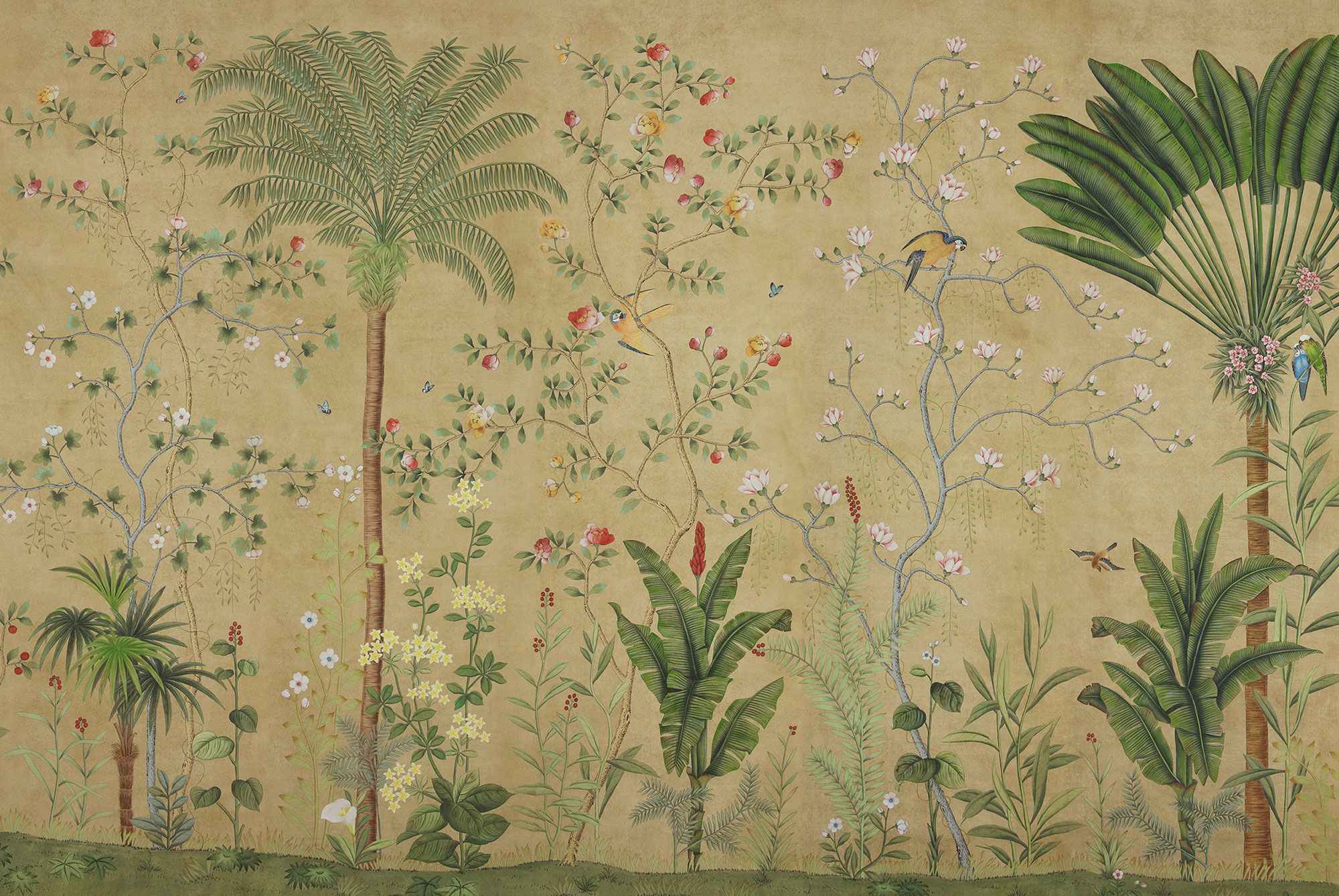 Colourway SC-90 on Edo Wicker painted Xuan paper