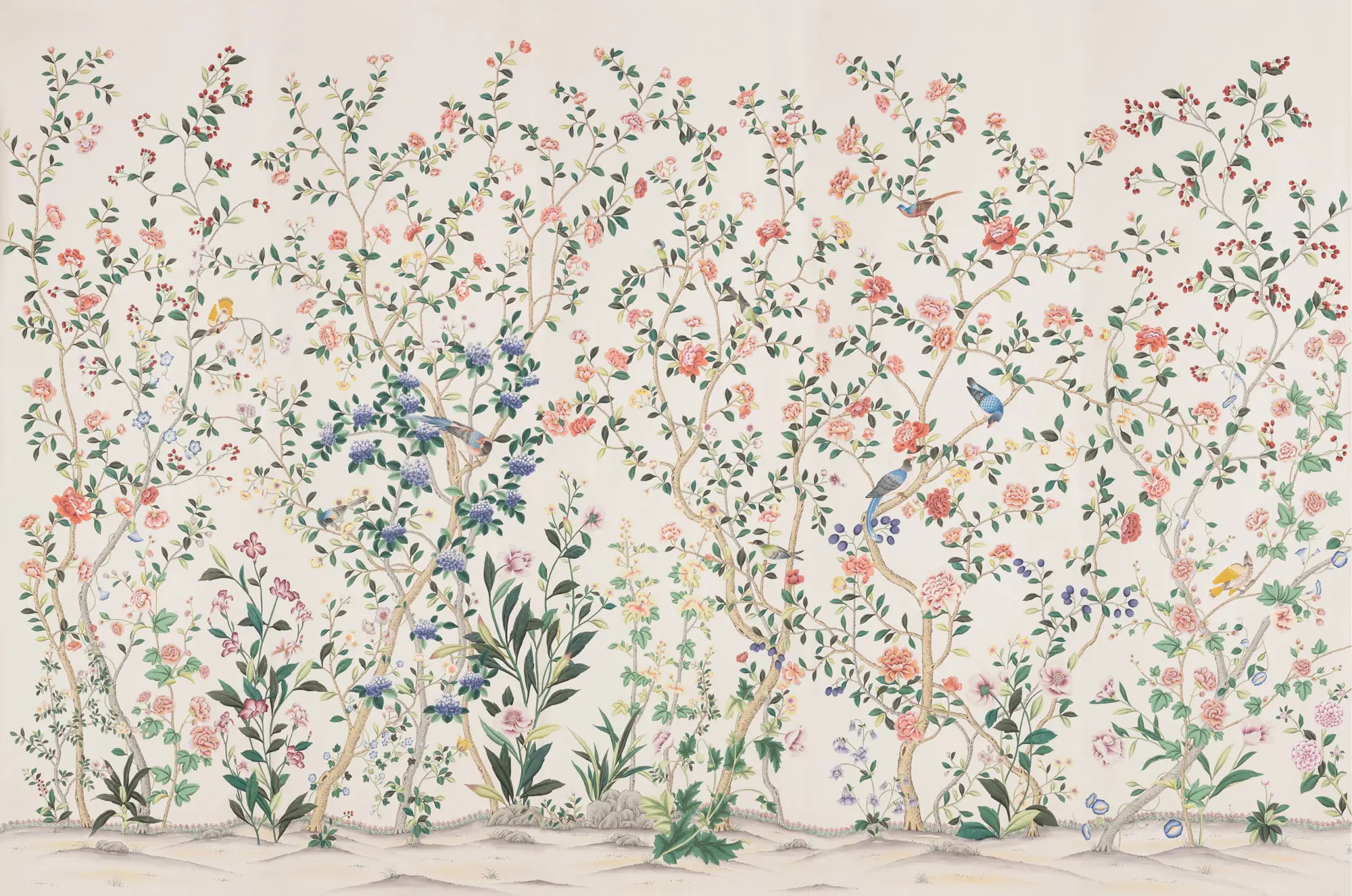 Colourway SC-329 on Bleached White dyed silk with embroidery