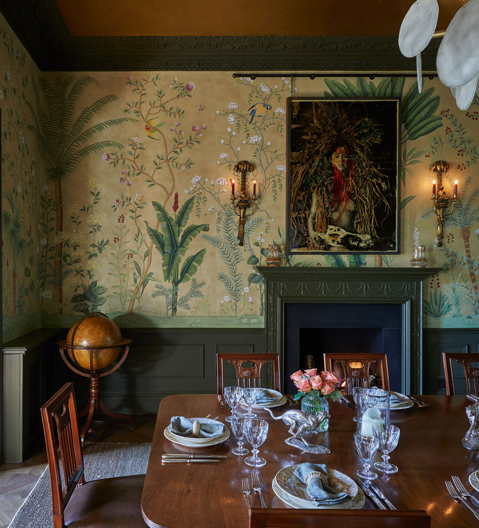 'Amazonia' in Special Colourway SC-90 on Edo Wicker painted Xuan paper