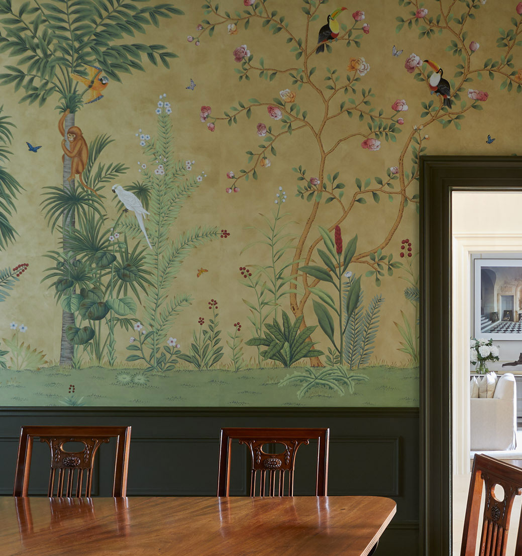 'Amazonia' in Special Colourway SC-90 on Edo Wicker painted Xuan paper