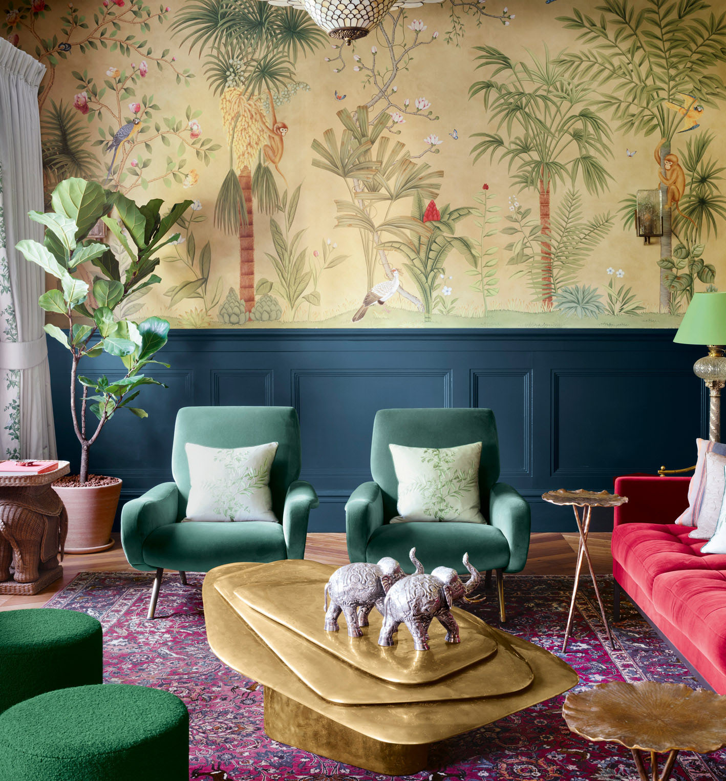 'Amazonia' in Colourway SC-90 on Edo Wicker painted Xuan paper