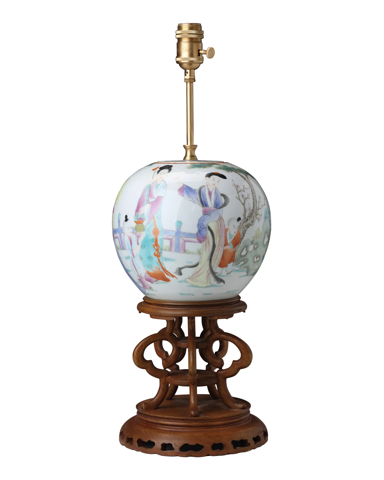 FAMILLE ROSE GINGER JAR