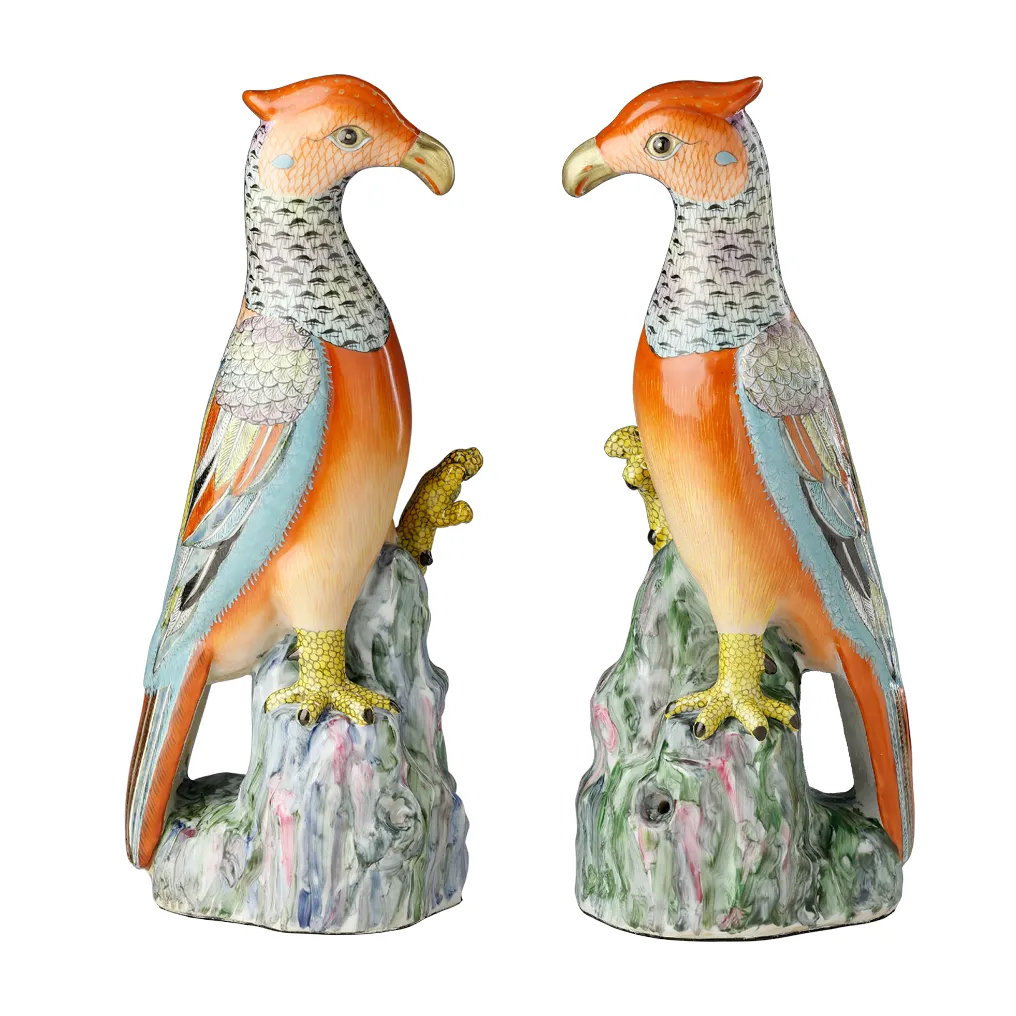 A PAIR OF 18” PARROTS