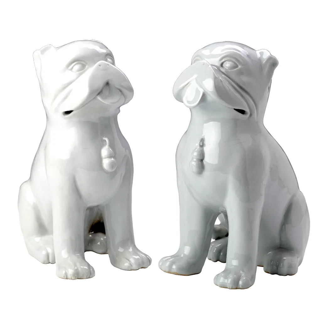 A PAIR OF 11” PUGS