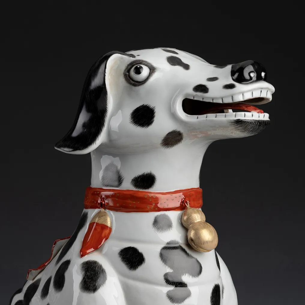 A PAIR OF 22” DALMATIAN CARRIAGE DOGS