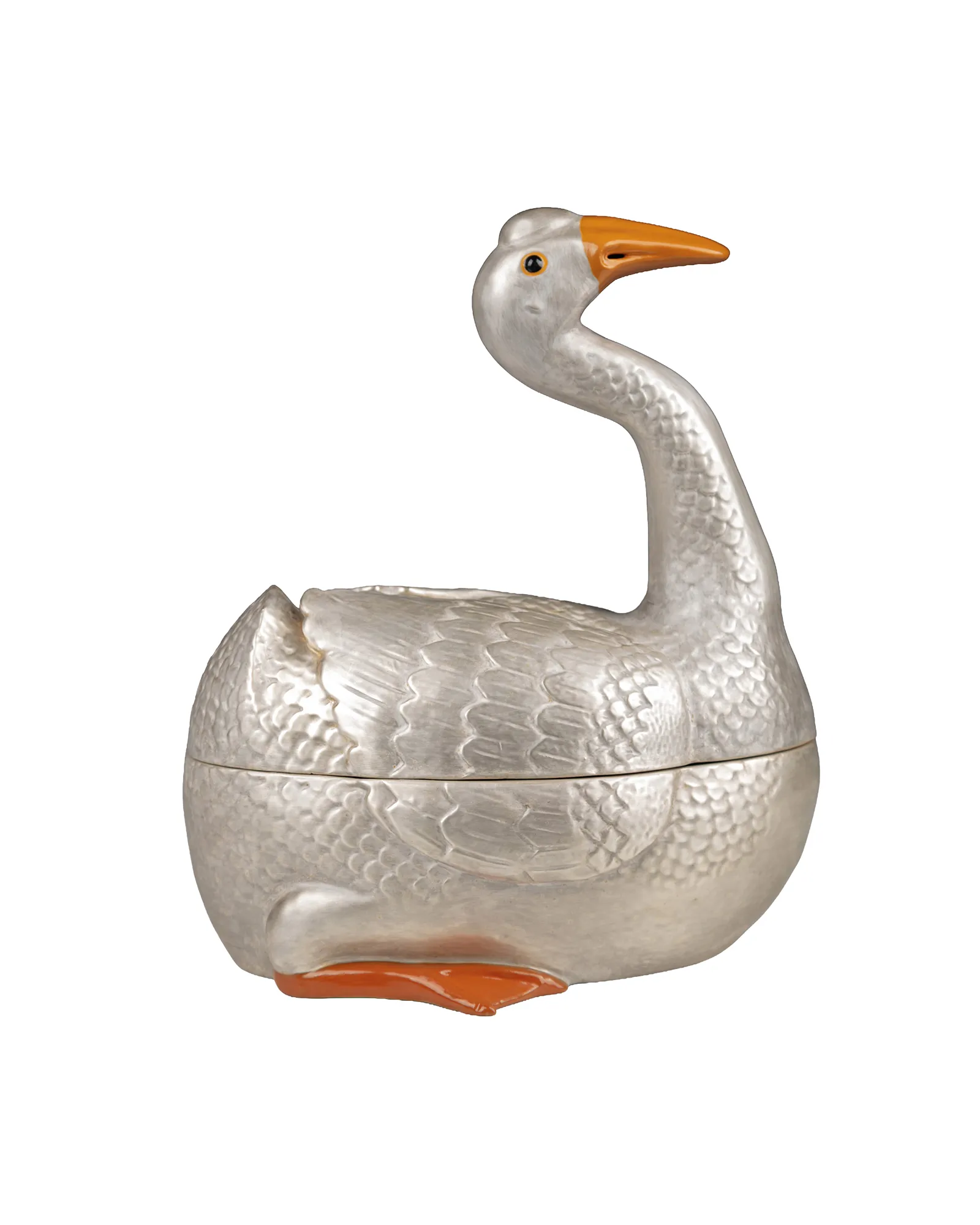 13” SILVER GOOSE SERVING TUREEN