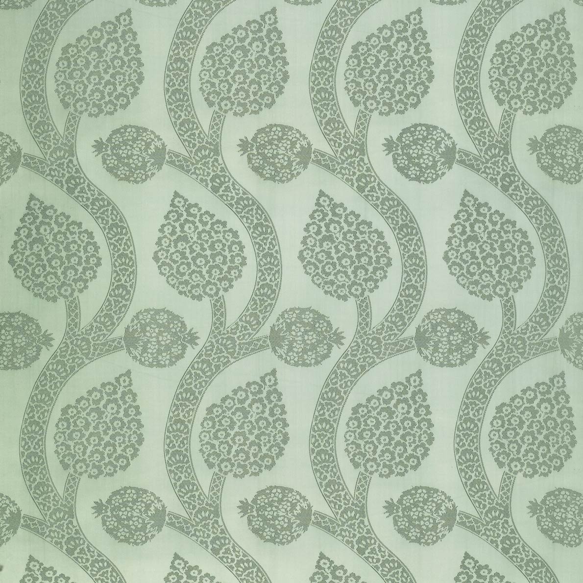 Osman Pomegranate Silk Damask