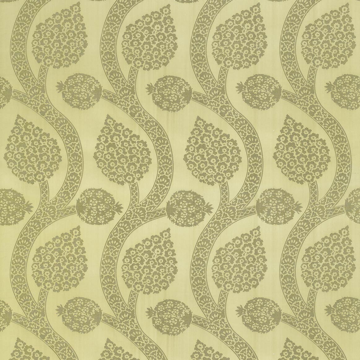 Osman Pomegranate Silk Damask