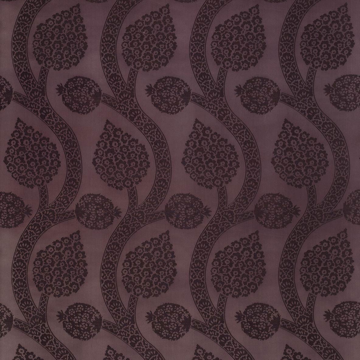 Osman Pomegranate Silk Damask
